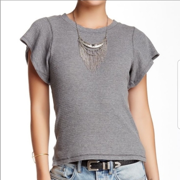 We The Free Tops - Flutter sleeve thermal